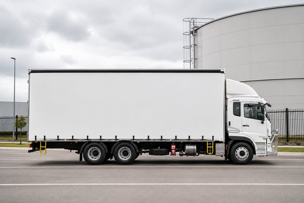 Rigid truck side profile