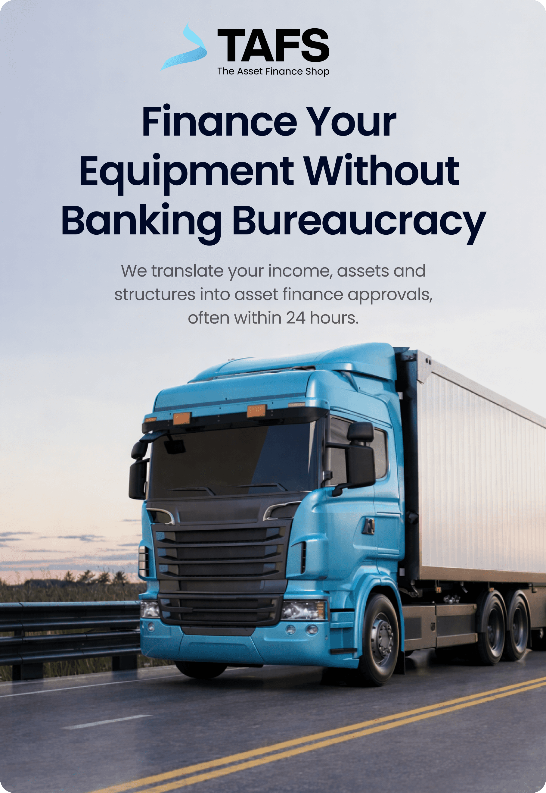 Finance your equipment without banking bureaucracy
